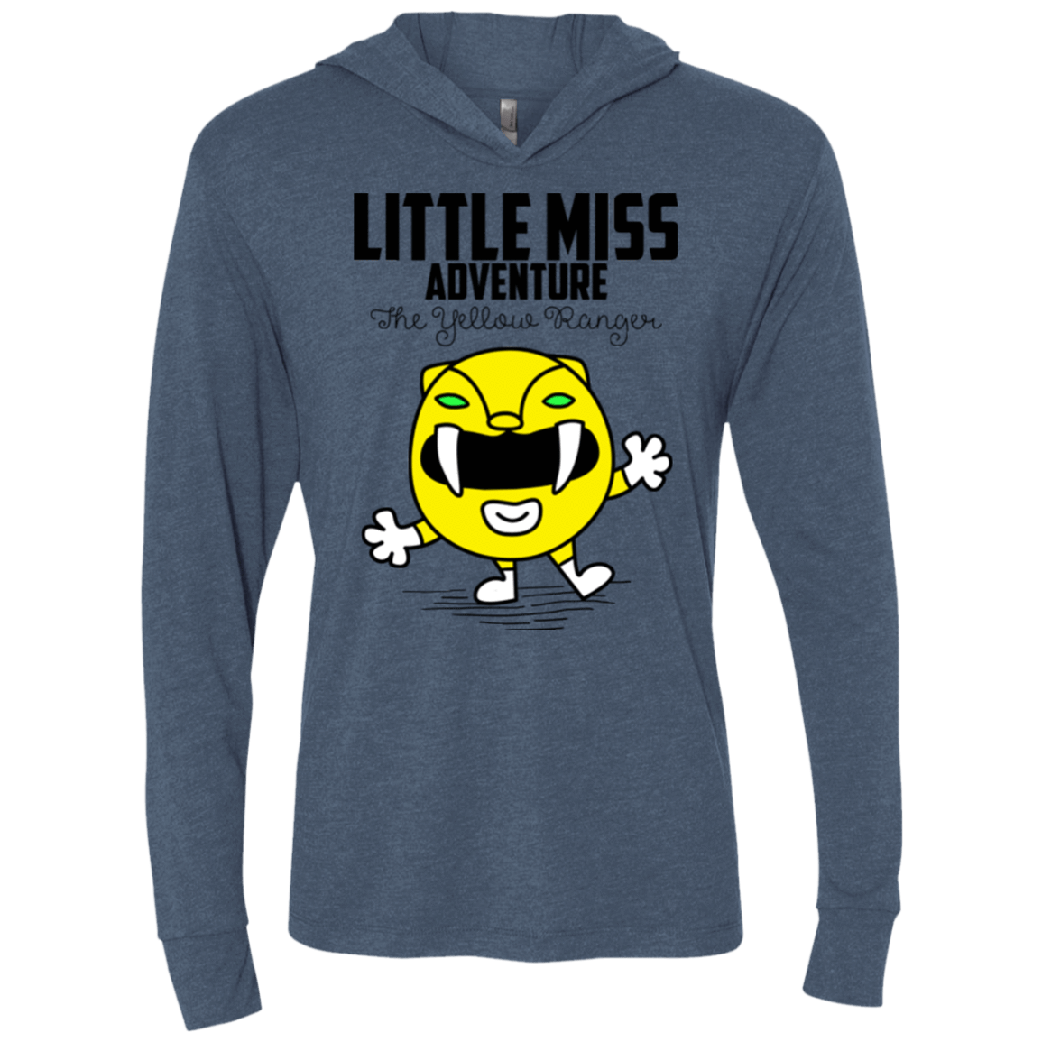 T-Shirts Indigo / X-Small Little Miss Adventure Triblend Long Sleeve Hoodie Tee