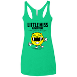 T-Shirts Envy / X-Small Little Miss Adventure Women's Triblend Racerback Tank