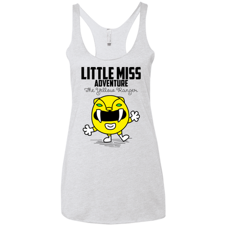 T-Shirts Heather White / X-Small Little Miss Adventure Women's Triblend Racerback Tank