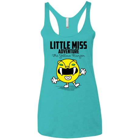 T-Shirts Tahiti Blue / X-Small Little Miss Adventure Women's Triblend Racerback Tank