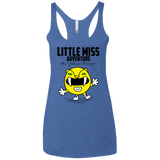 T-Shirts Vintage Royal / X-Small Little Miss Adventure Women's Triblend Racerback Tank