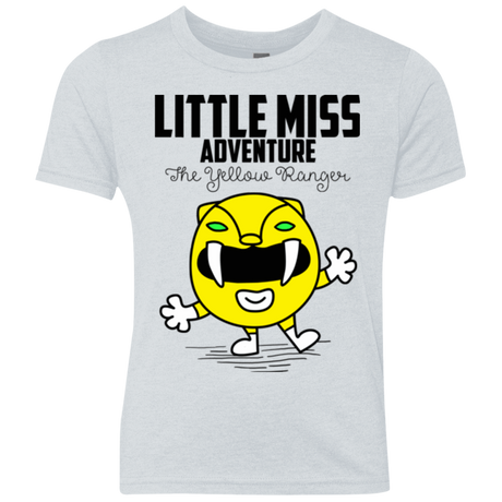 T-Shirts Heather White / YXS Little Miss Adventure Youth Triblend T-Shirt