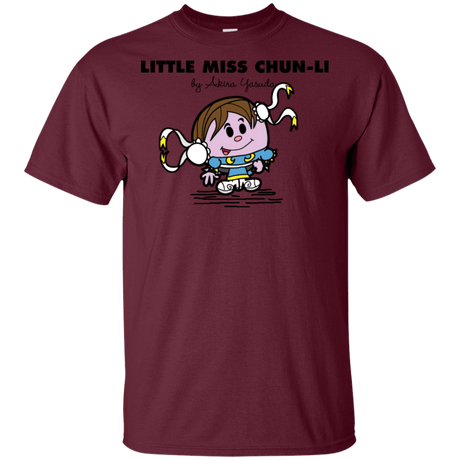 T-Shirts Maroon / S Little Miss Chun Li T-Shirt