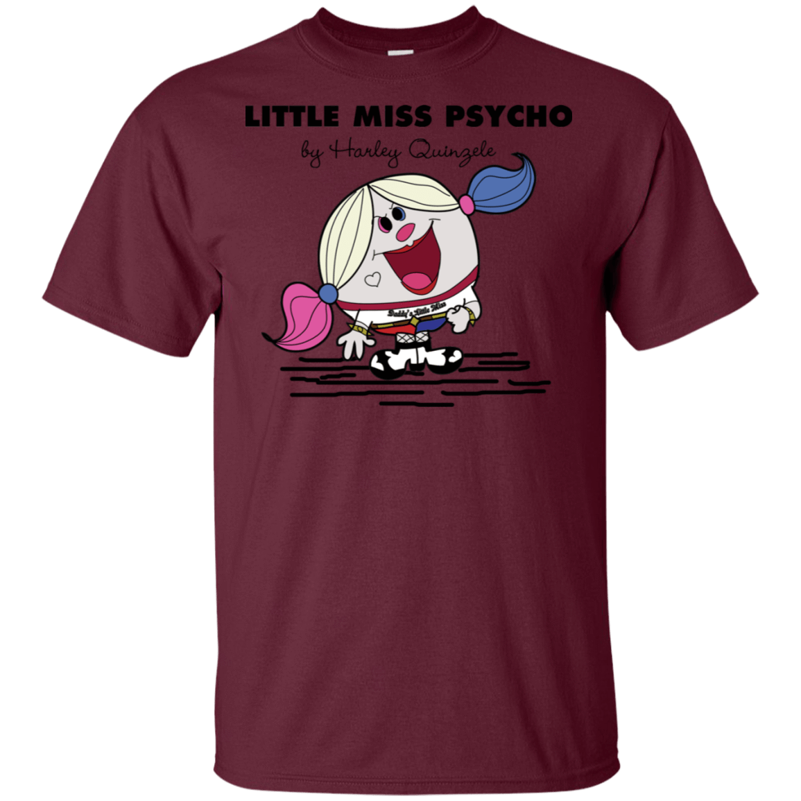 T-Shirts Maroon / S Little Miss Psycho T-Shirt