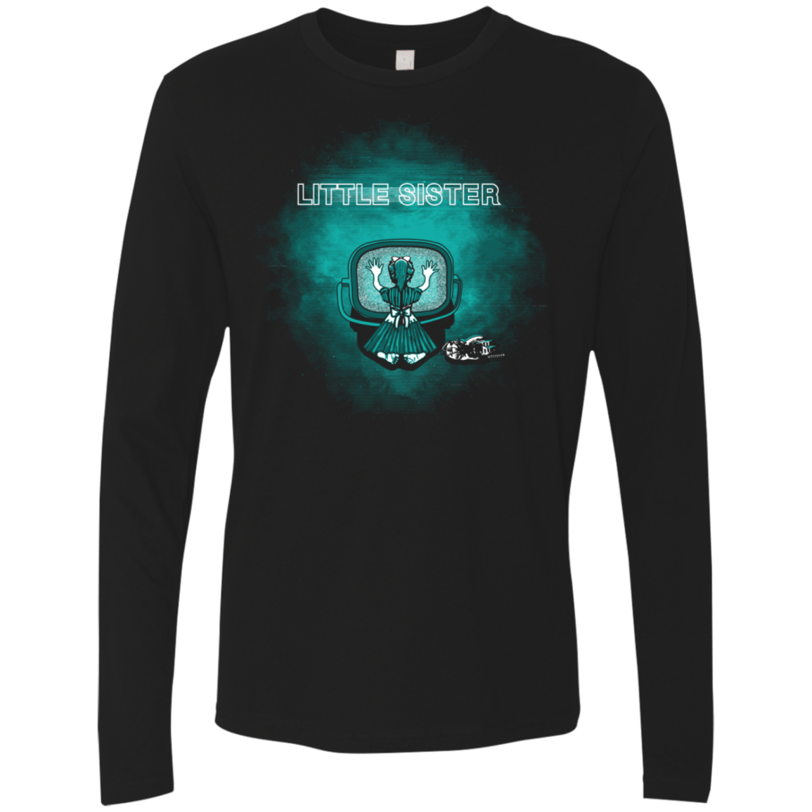T-Shirts Black / S Little Sister Men's Premium Long Sleeve