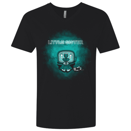 T-Shirts Black / X-Small Little Sister Men's Premium V-Neck