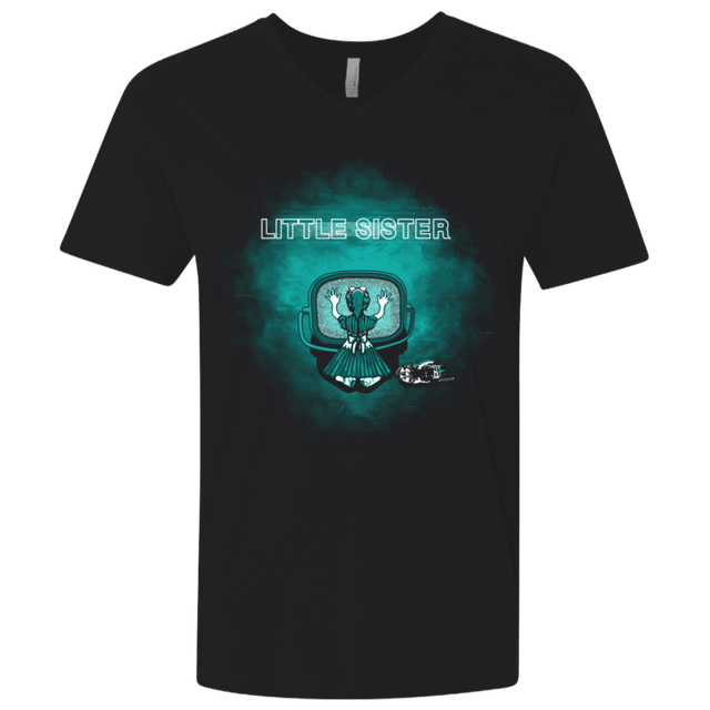 T-Shirts Black / X-Small Little Sister Men's Premium V-Neck