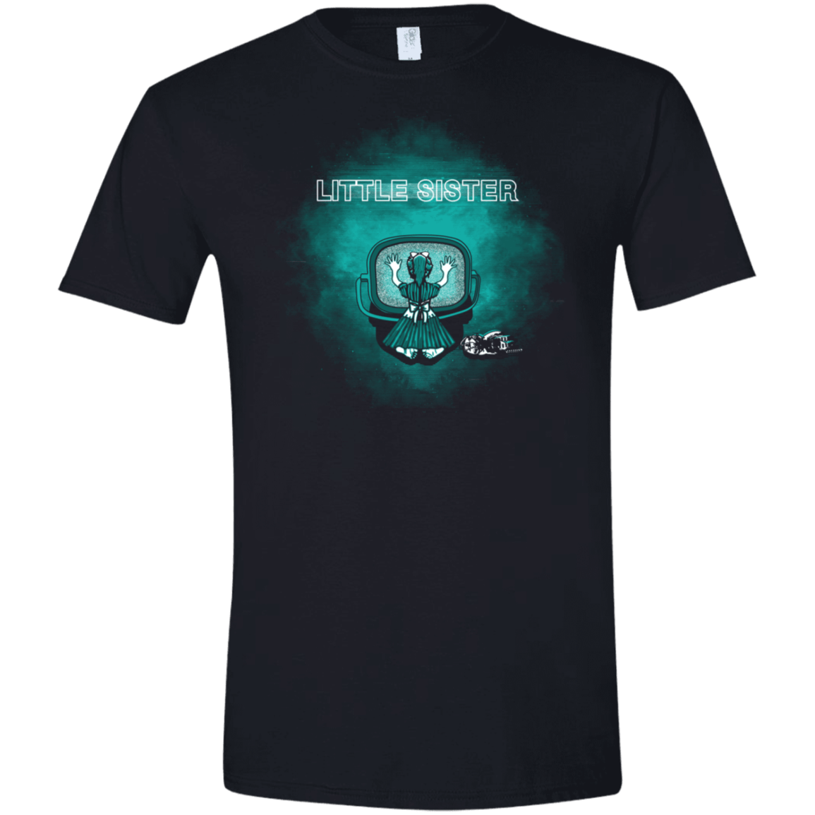 T-Shirts Black / X-Small Little Sister Men's Semi-Fitted Softstyle