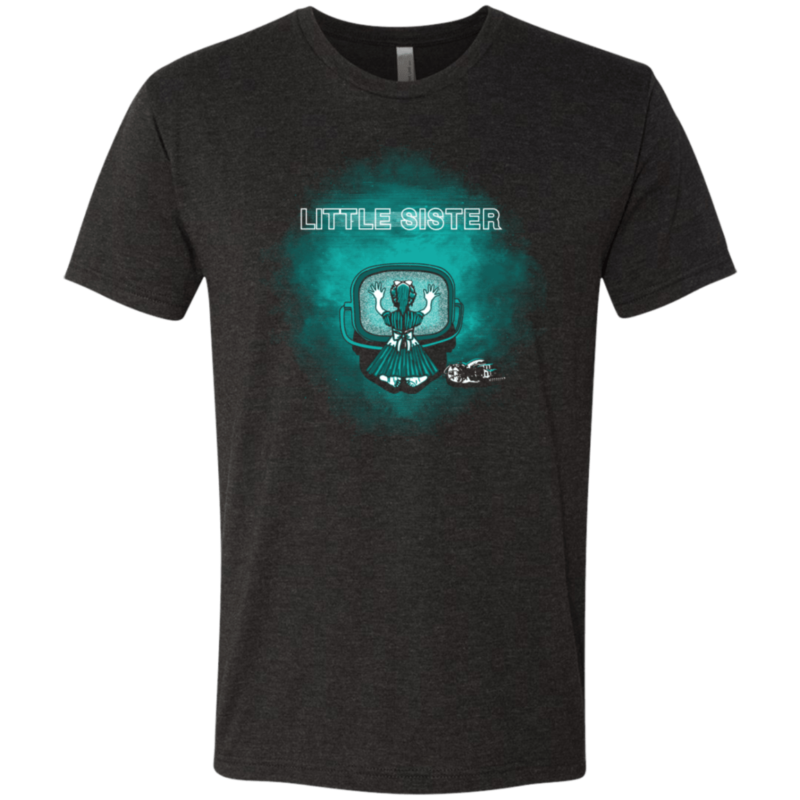 T-Shirts Vintage Black / S Little Sister Men's Triblend T-Shirt