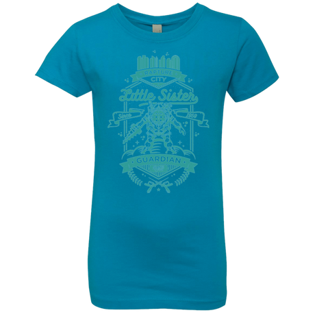 T-Shirts Turquoise / YXS Little Sister Protector Girls Premium T-Shirt