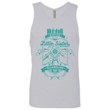 T-Shirts Heather Grey / Small Little Sister Protector Men's Premium Tank Top
