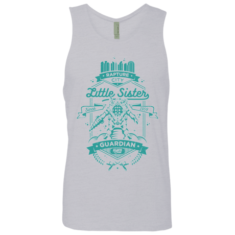 T-Shirts Heather Grey / Small Little Sister Protector Men's Premium Tank Top