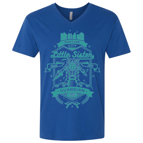T-Shirts Royal / X-Small Little Sister Protector Men's Premium V-Neck