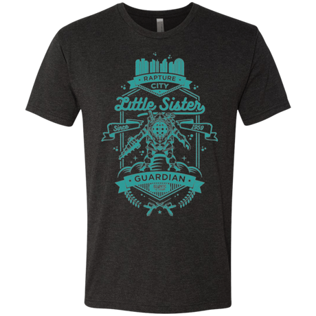 T-Shirts Vintage Black / Small Little Sister Protector Men's Triblend T-Shirt