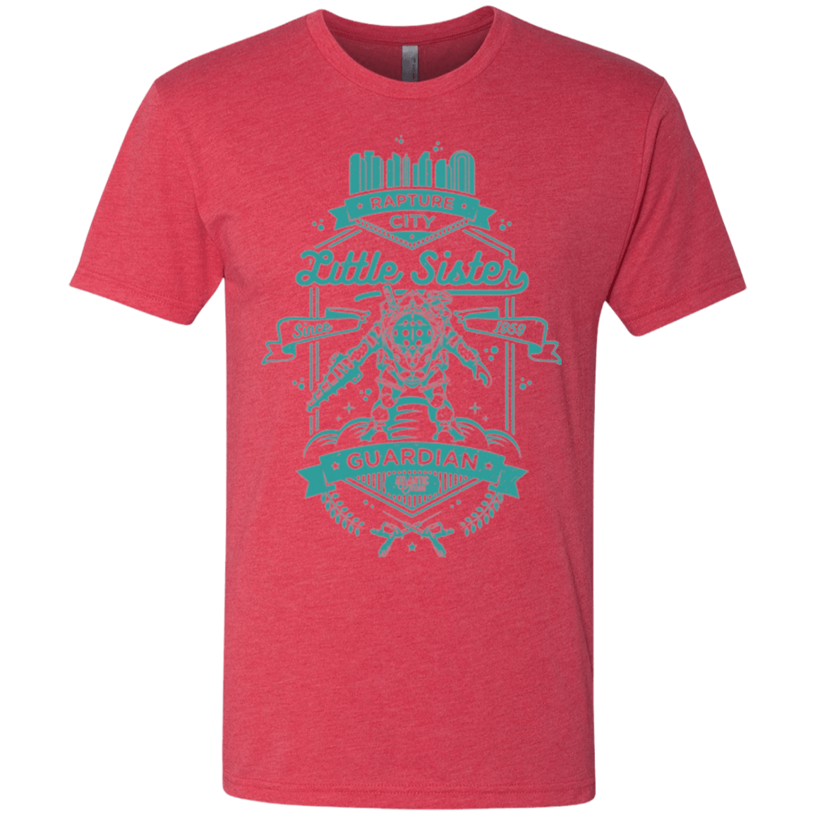 T-Shirts Vintage Red / Small Little Sister Protector Men's Triblend T-Shirt