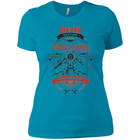 T-Shirts Turquoise / X-Small Little Sister Protector V2 Women's Premium T-Shirt