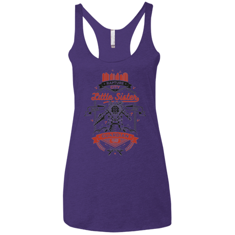 T-Shirts Purple / X-Small Little Sister Protector V2 Women's Triblend Racerback Tank