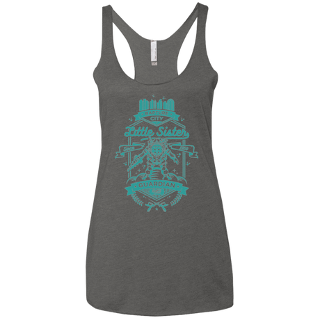T-Shirts Premium Heather / X-Small Little Sister Protector Women's Triblend Racerback Tank