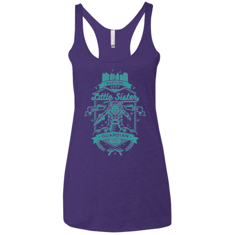 T-Shirts Purple / X-Small Little Sister Protector Women's Triblend Racerback Tank