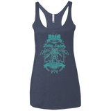 T-Shirts Vintage Navy / X-Small Little Sister Protector Women's Triblend Racerback Tank