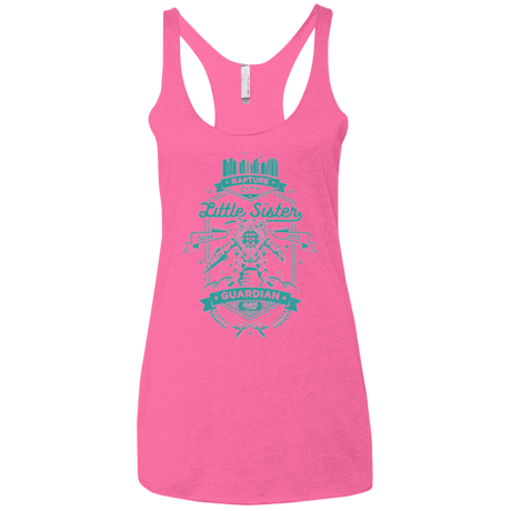 T-Shirts Vintage Pink / X-Small Little Sister Protector Women's Triblend Racerback Tank