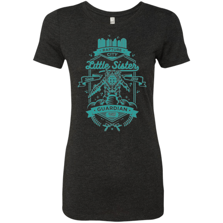 T-Shirts Vintage Black / Small Little Sister Protector Women's Triblend T-Shirt
