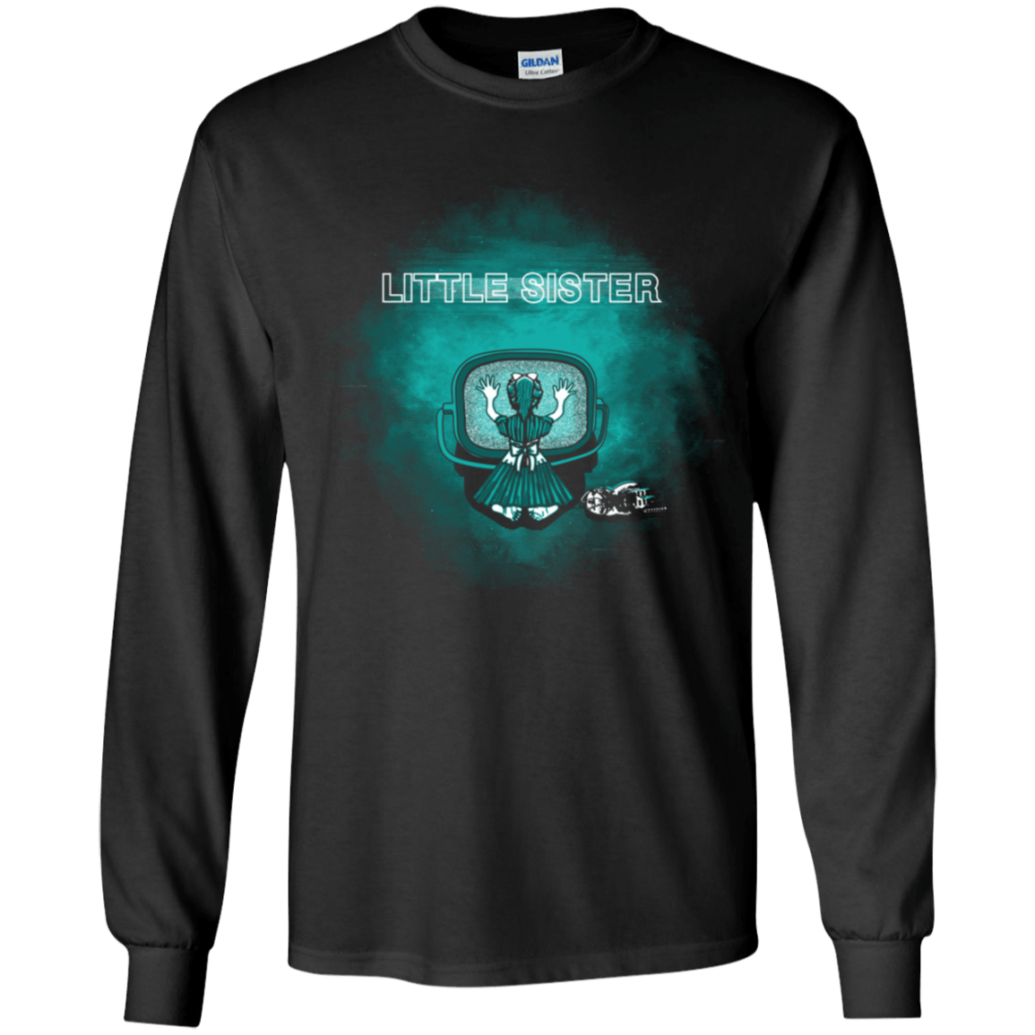 T-Shirts Black / YS Little Sister Youth Long Sleeve T-Shirt
