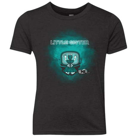 T-Shirts Vintage Black / YXS Little Sister Youth Triblend T-Shirt