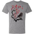 T-Shirts Premium Heather / S Little Sparrow sumi-e Men's Triblend T-Shirt