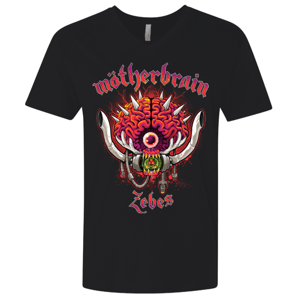 T-Shirts Black / X-Small Live From Zebes Men's Premium V-Neck