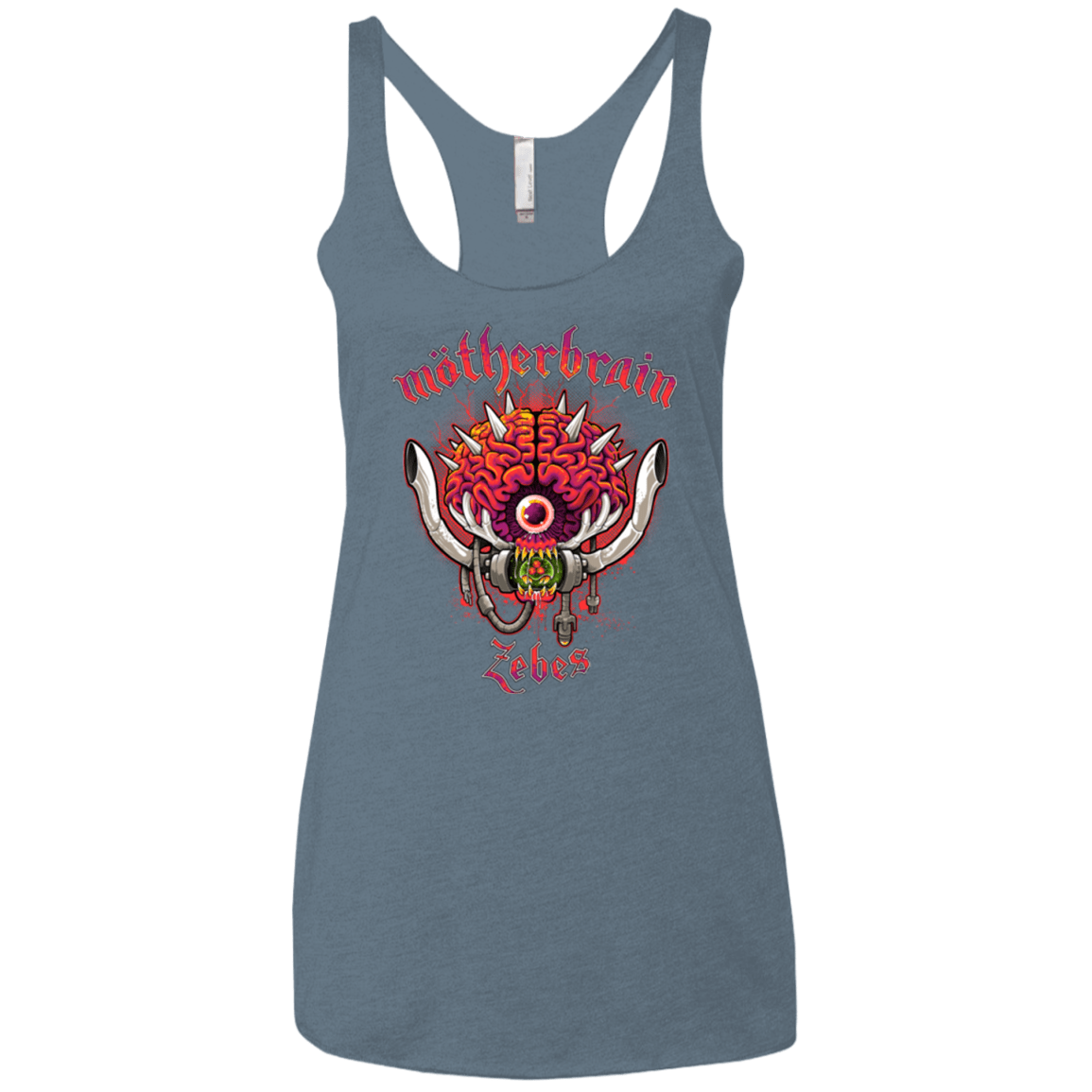 T-Shirts Indigo / X-Small Live From Zebes Women's Triblend Racerback Tank