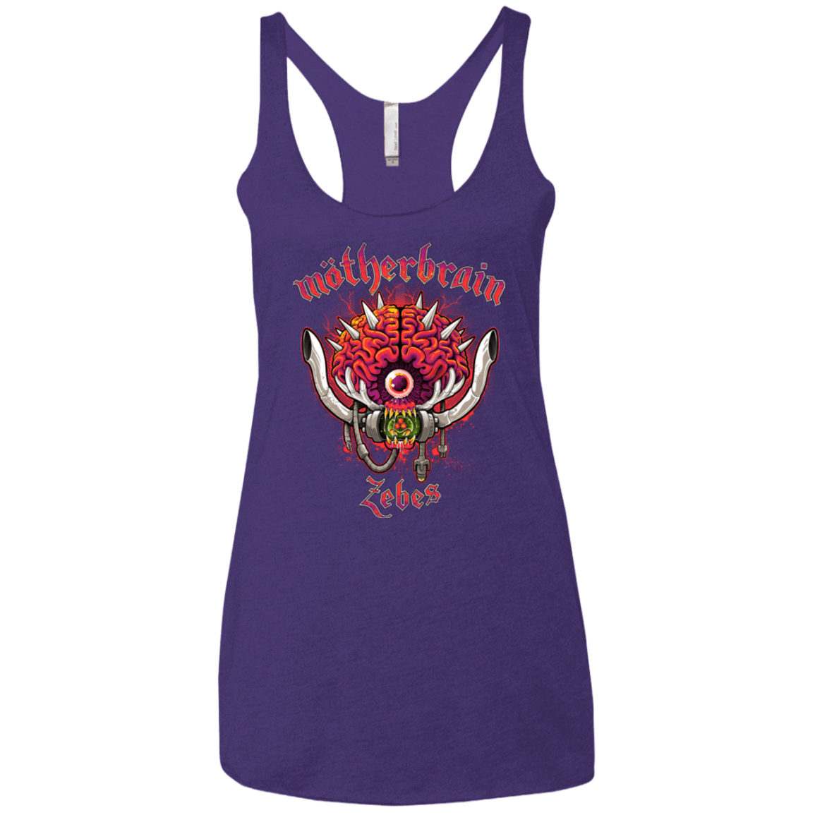 T-Shirts Purple / X-Small Live From Zebes Women's Triblend Racerback Tank