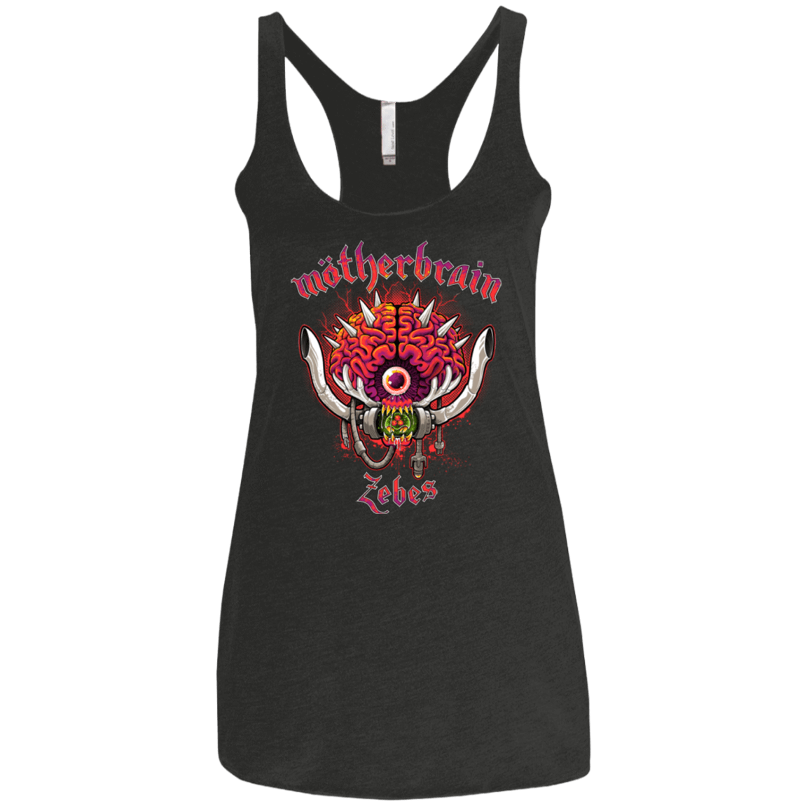 T-Shirts Vintage Black / X-Small Live From Zebes Women's Triblend Racerback Tank