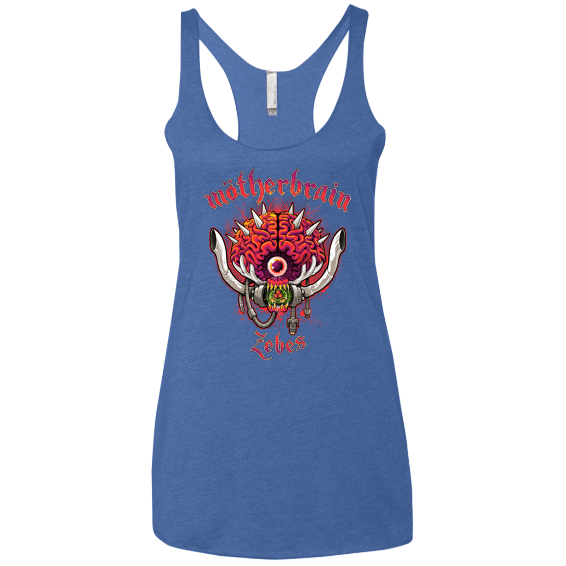 T-Shirts Vintage Royal / X-Small Live From Zebes Women's Triblend Racerback Tank