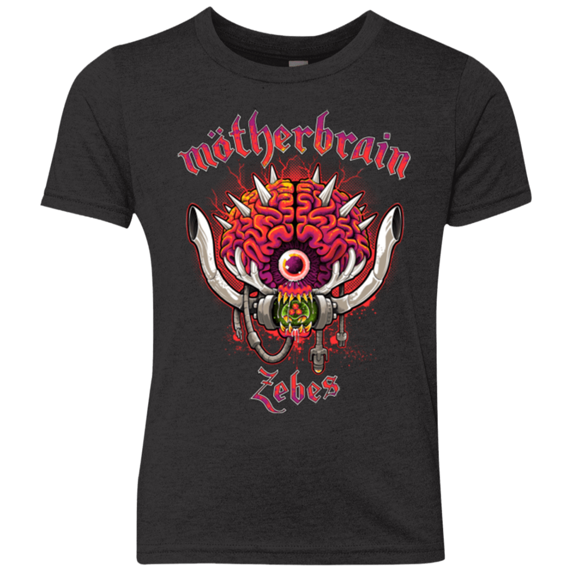 T-Shirts Vintage Black / YXS Live From Zebes Youth Triblend T-Shirt