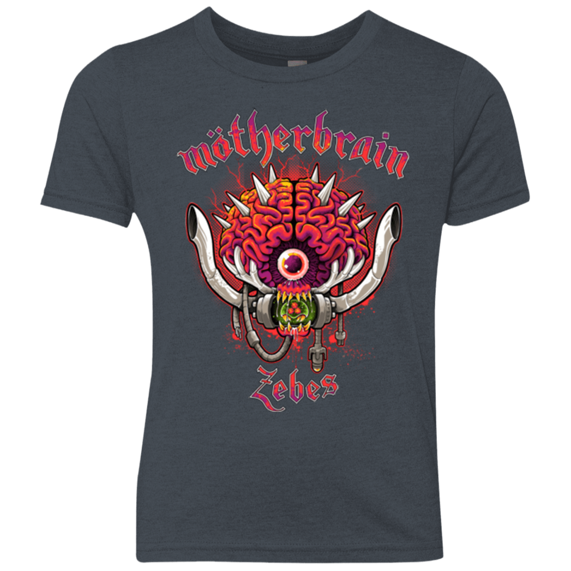 T-Shirts Vintage Navy / YXS Live From Zebes Youth Triblend T-Shirt