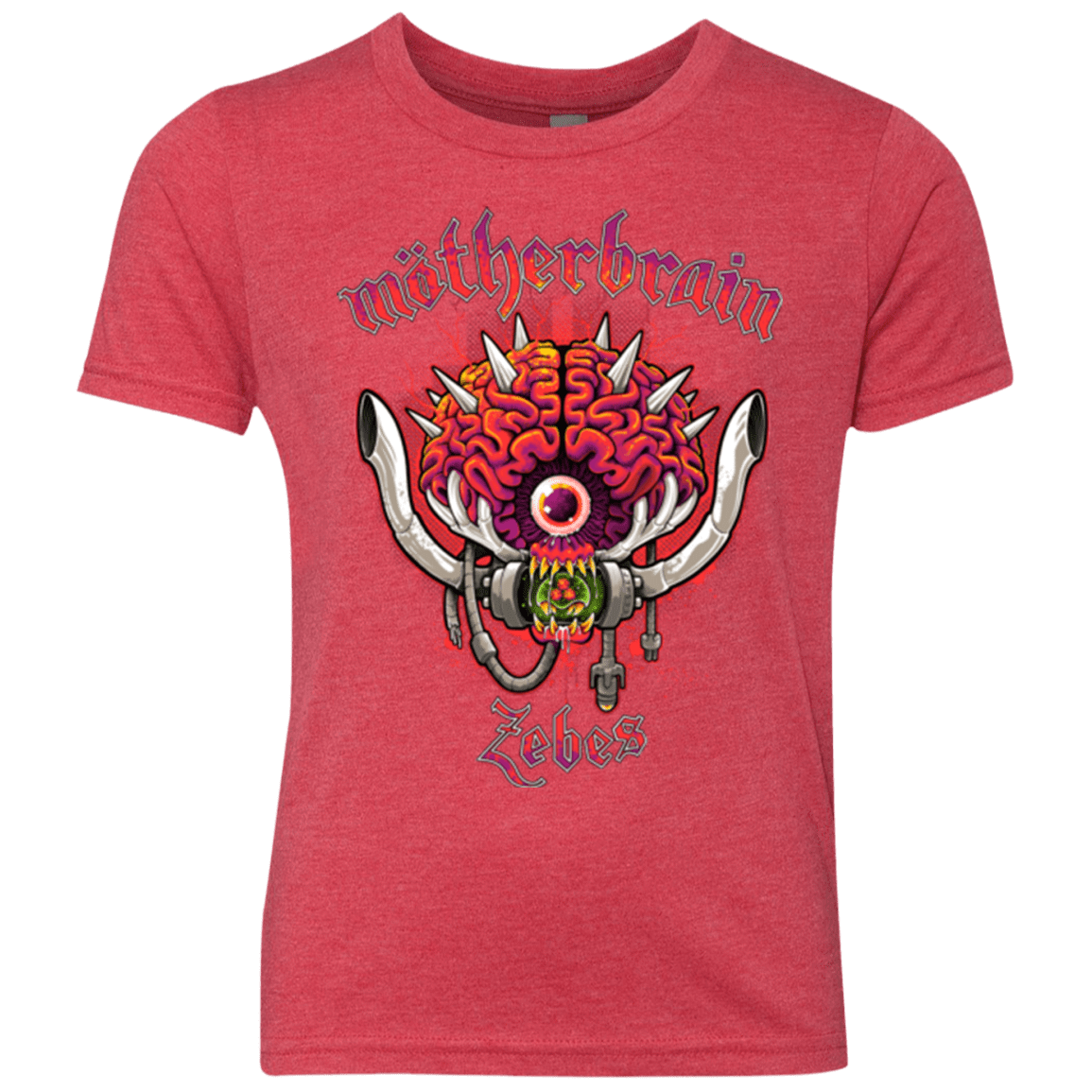 T-Shirts Vintage Red / YXS Live From Zebes Youth Triblend T-Shirt