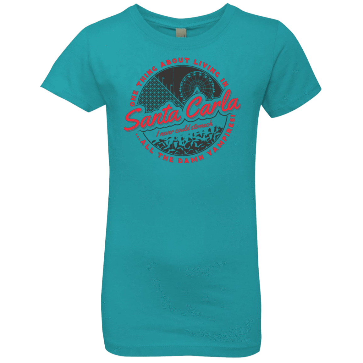 T-Shirts Tahiti Blue / YXS Living in Santa Carla Girls Premium T-Shirt