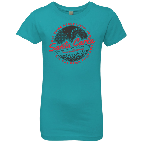 T-Shirts Tahiti Blue / YXS Living in Santa Carla Girls Premium T-Shirt