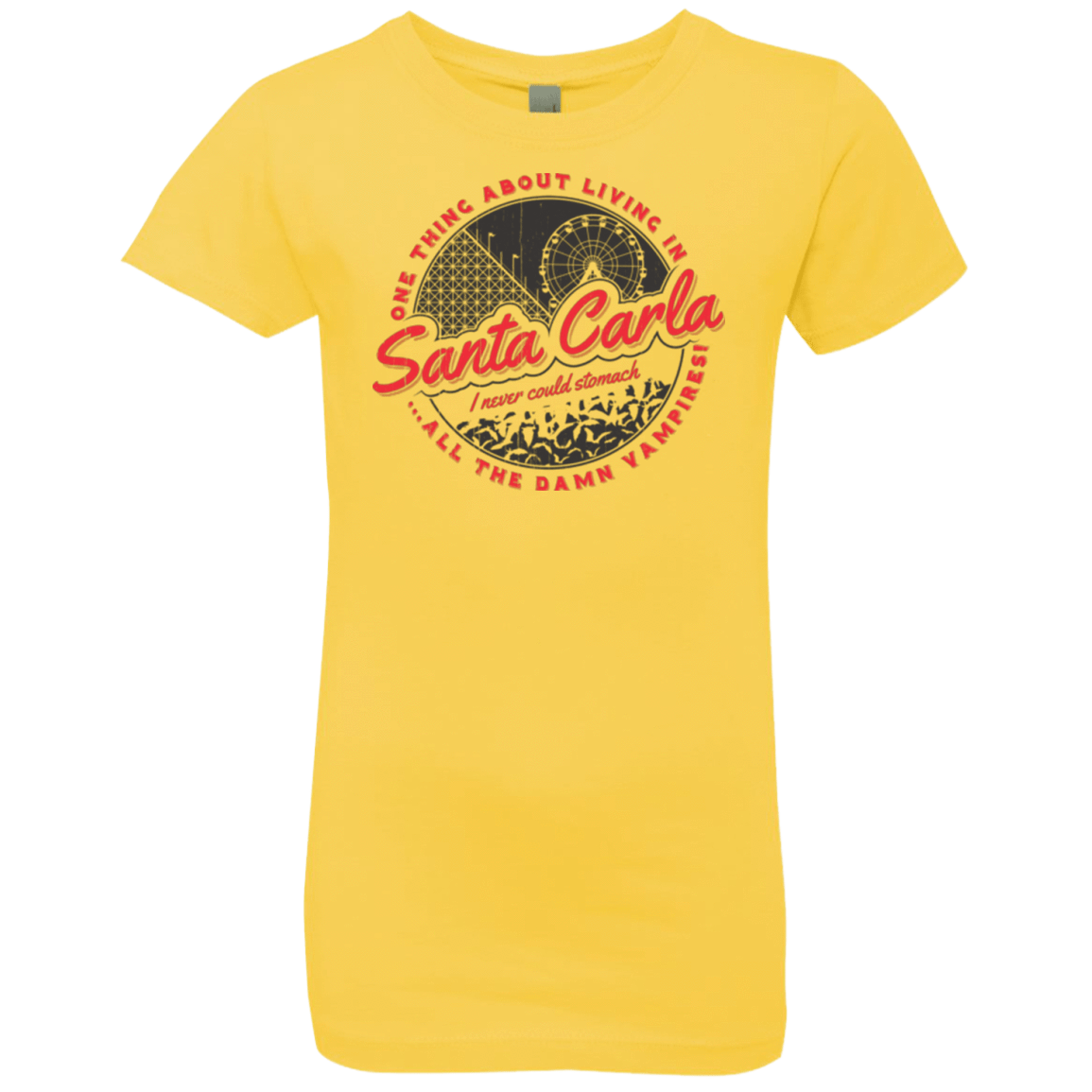 T-Shirts Vibrant Yellow / YXS Living in Santa Carla Girls Premium T-Shirt