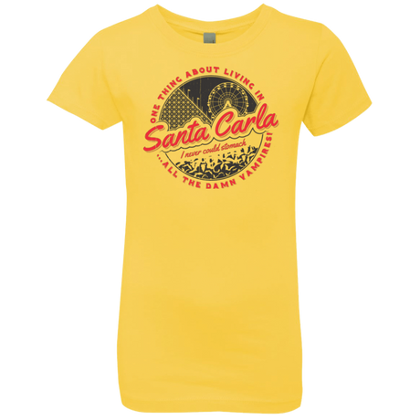 T-Shirts Vibrant Yellow / YXS Living in Santa Carla Girls Premium T-Shirt