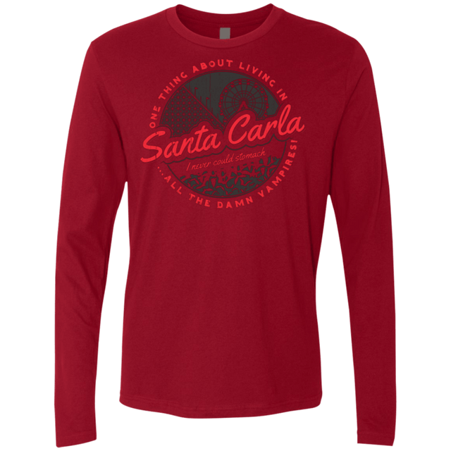 T-Shirts Cardinal / Small Living in Santa Carla Men's Premium Long Sleeve