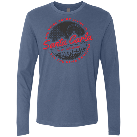 T-Shirts Indigo / Small Living in Santa Carla Men's Premium Long Sleeve