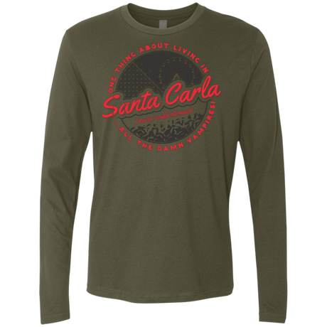 T-Shirts Military Green / Small Living in Santa Carla Men's Premium Long Sleeve