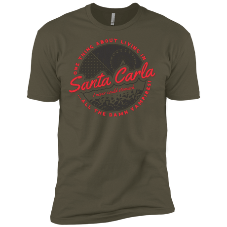 T-Shirts Military Green / X-Small Living in Santa Carla Men's Premium T-Shirt