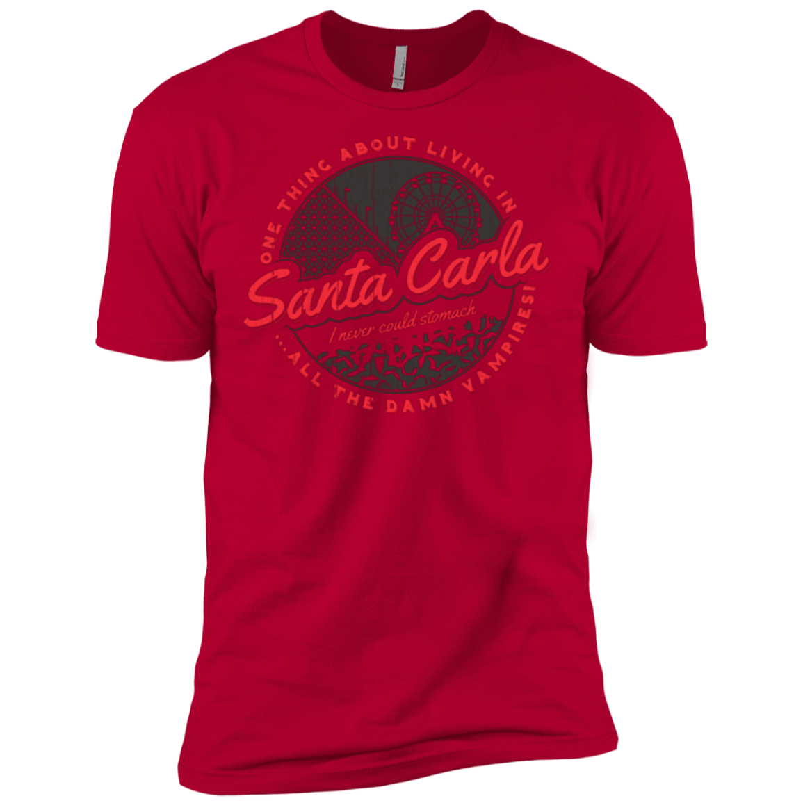 T-Shirts Red / X-Small Living in Santa Carla Men's Premium T-Shirt