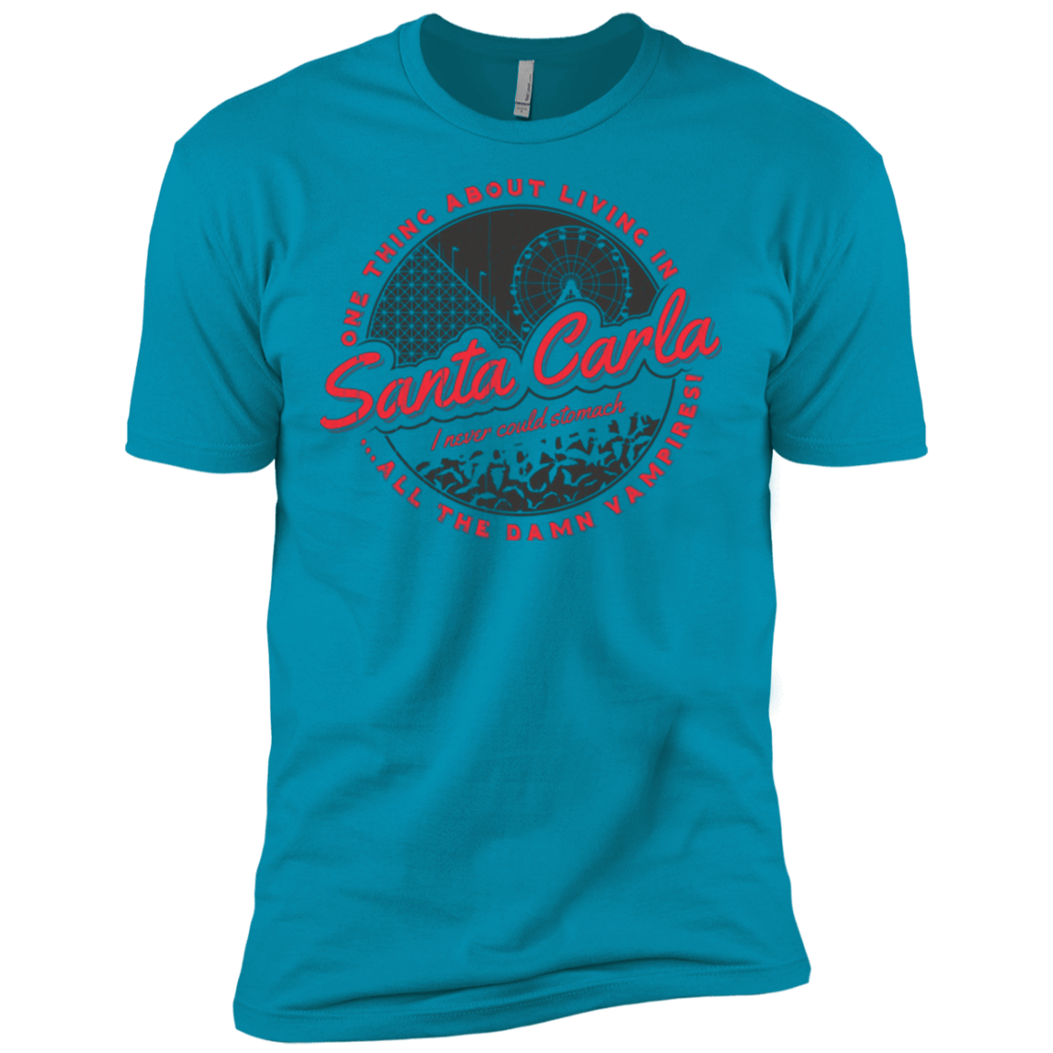 T-Shirts Turquoise / X-Small Living in Santa Carla Men's Premium T-Shirt