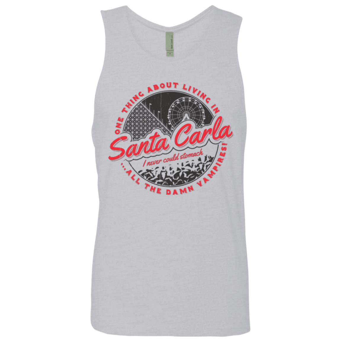 T-Shirts Heather Grey / Small Living in Santa Carla Men's Premium Tank Top