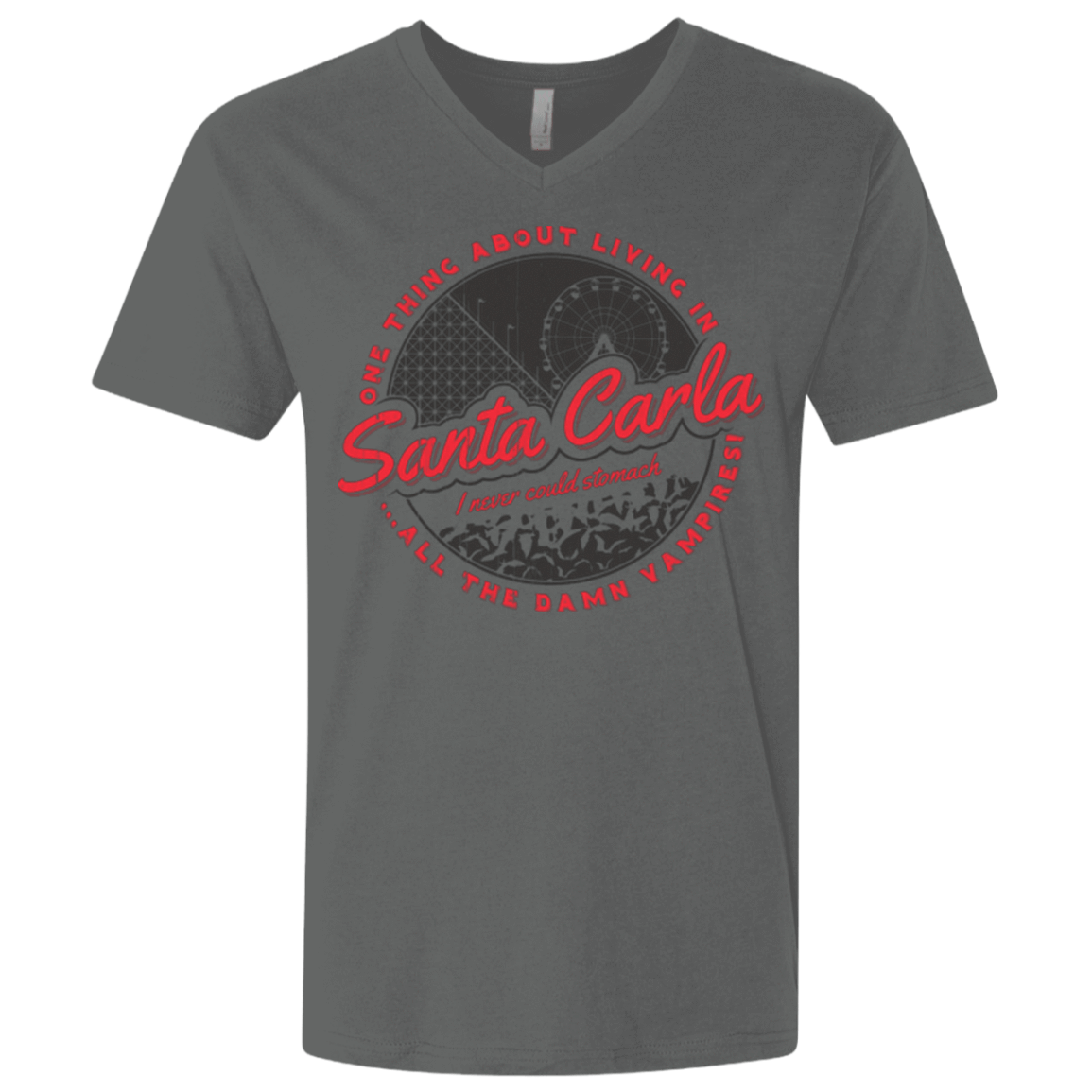 T-Shirts Heavy Metal / X-Small Living in Santa Carla Men's Premium V-Neck