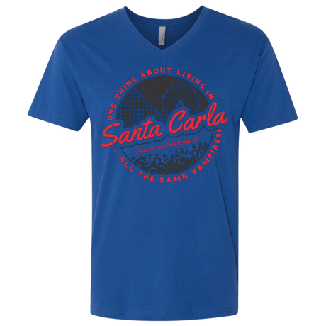 T-Shirts Royal / X-Small Living in Santa Carla Men's Premium V-Neck